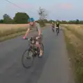 On the road back to Occold, Anniversary Prosecco and BSSC Bike Rides, Suffolk - 17th July 2025