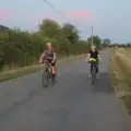 Fred zips past, Anniversary Prosecco and BSSC Bike Rides, Suffolk - 17th July 2025