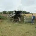 Derelict farm equipment, A Wet Walk to the Black Horse, Thorndon, Suffolk - 20th July 2025