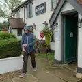 Fred outside the Black Horse, A Wet Walk to the Black Horse, Thorndon, Suffolk - 20th July 2025