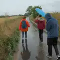 We're back on the Clint Road, A Wet Walk to the Black Horse, Thorndon, Suffolk - 20th July 2025