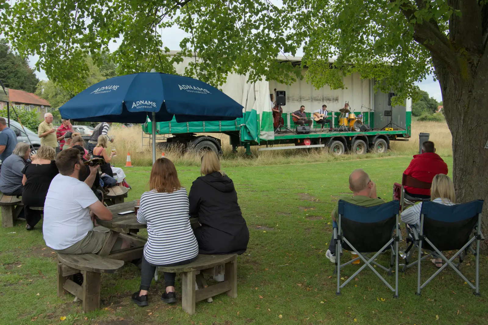 A view from a tree, from The SYWO in Normandy, and a Mini Music Festival, Mellis - 27th July 2025
