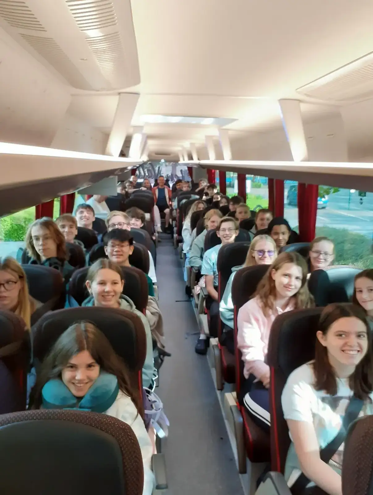The SYWO on the bus to Normandy, from The SYWO in Normandy, and a Mini Music Festival, Mellis - 27th July 2025