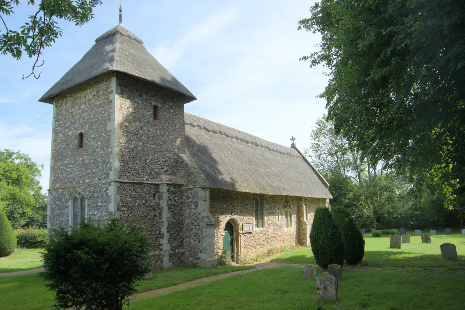 The cute church of St. Mary, Thornham Parva, from A Visit to the Thornhams, Suffolk - 3rd August 2025