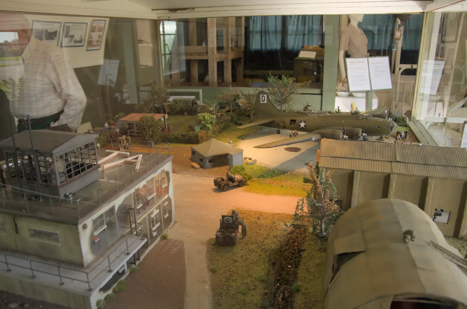 There's a nice model of the base in a glass box, from Thorpe Abbots with Mick the Brick, and the GSB at Pulham - 13th September 2025