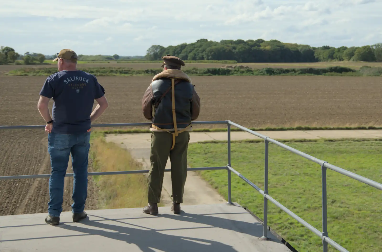 Some dude's got all the gear on, from Thorpe Abbots with Mick the Brick, and the GSB at Pulham - 13th September 2025