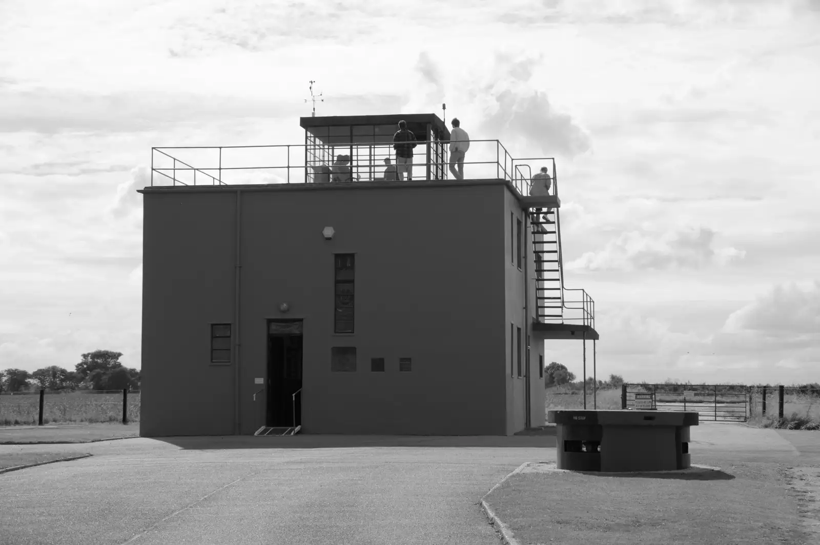 Thorpe Abbots' original control tower, from Thorpe Abbots with Mick the Brick, and the GSB at Pulham - 13th September 2025