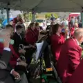 The GSB gets ready to play, Thorpe Abbots with Mick the Brick, and the GSB at Pulham - 13th September 2025