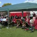 The Gislingham Silver Band in a marquee, Thorpe Abbots with Mick the Brick, and the GSB at Pulham - 13th September 2025