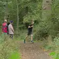 The Boy Phil runs around in Thornham woods, B17 Memorial Visit and Isobel's 100th Park Run, Thornham - 20th September 2025