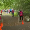 Marshalls at the finishing line, B17 Memorial Visit and Isobel's 100th Park Run, Thornham - 20th September 2025