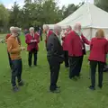 The band queues up for hotdogs, The GSB at the Scouts' Duck Race, The Pennings, Eye - 27th September 2025