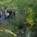 The ducks start to appear near the finish, The GSB at the Scouts' Duck Race, The Pennings, Eye - 27th September 2025