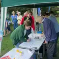 Raffle tickets are checked, The GSB at the Scouts' Duck Race, The Pennings, Eye - 27th September 2025