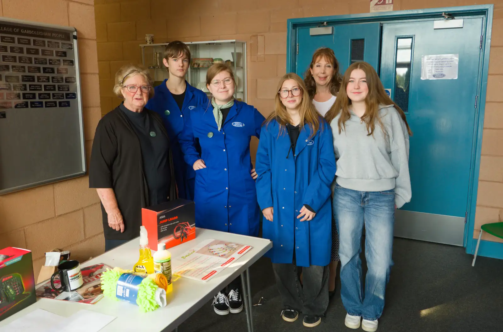 Pauline, Harry and the Front of House crew, from Palgrave Players do Made in Dagenham, Garboldisham, Norfolk - 25th October 2025