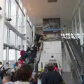 The escalator is bust so the stairs are crammed, End of the Line 1: Dún Laoghaire to Howth, Ireland - 29th October 2025
