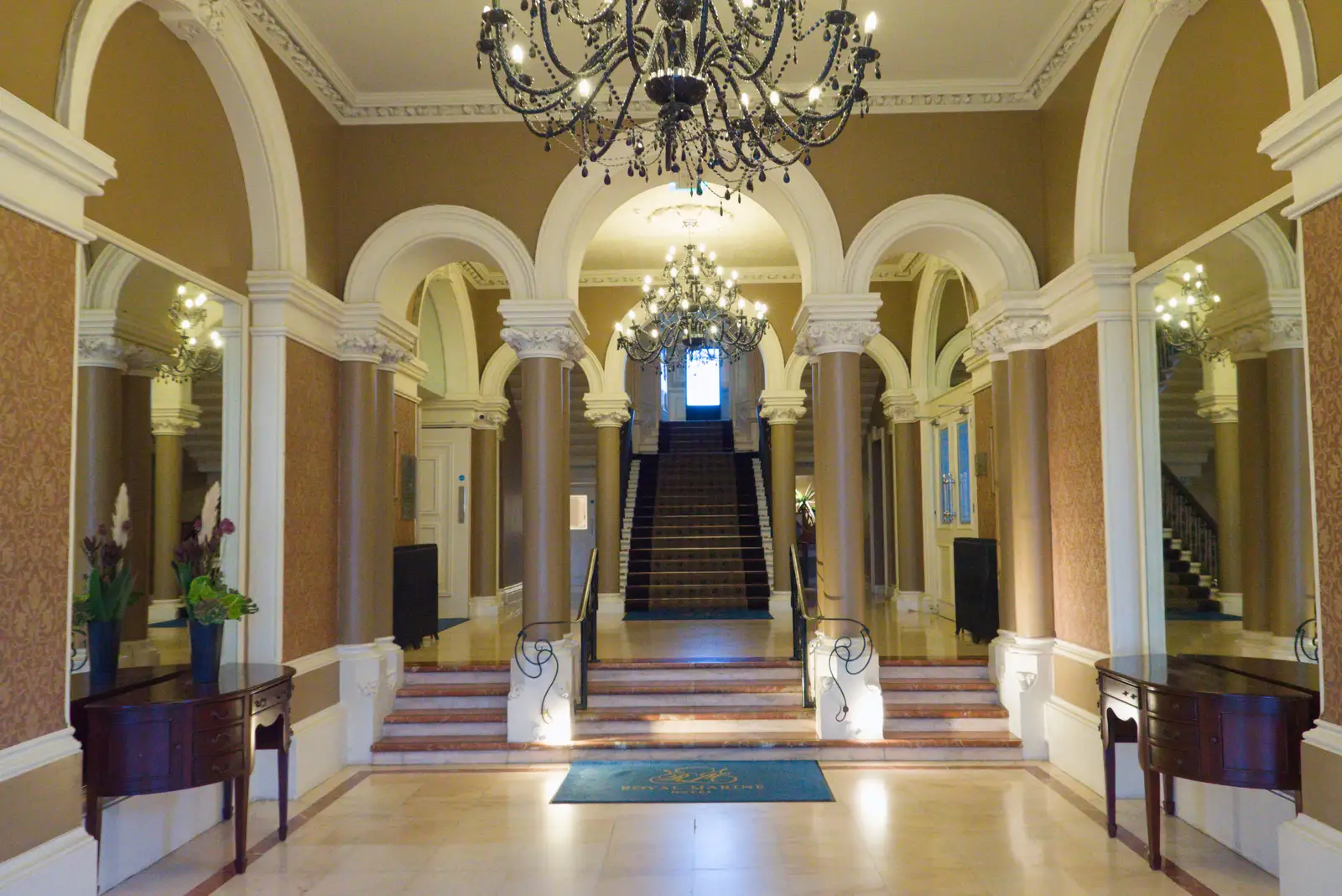 The grand entrance lobby of the Royal Marine, from End of the Line 1: Dún Laoghaire to Howth, Ireland - 29th October 2025