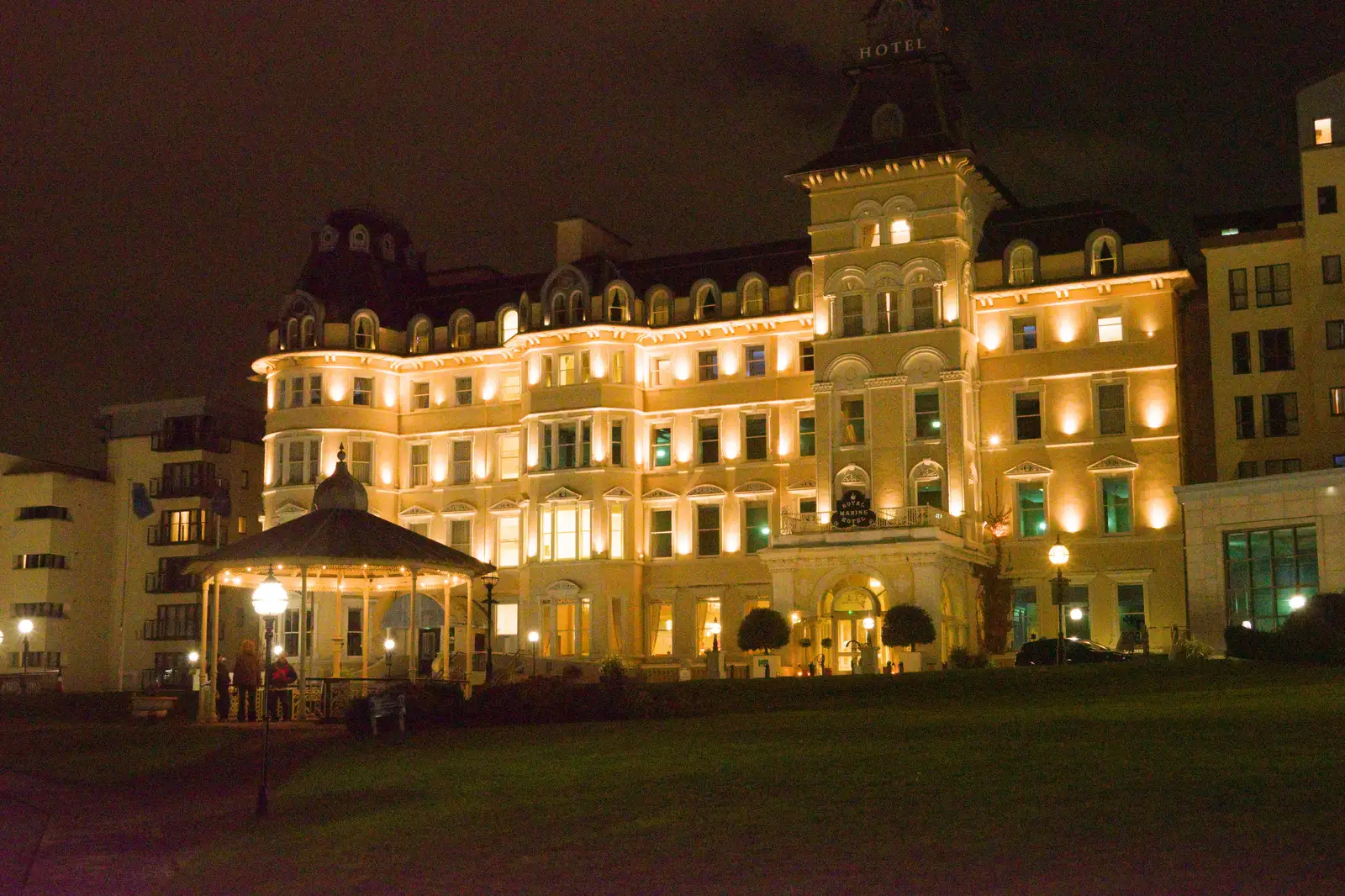 The Royal Marine Hotel in Dun Laoghaire, from End of the Line 1: Dún Laoghaire to Howth, Ireland - 29th October 2025