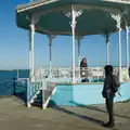 Isobel's on the bandstand, End of the Line 1: Dún Laoghaire to Howth, Ireland - 29th October 2025