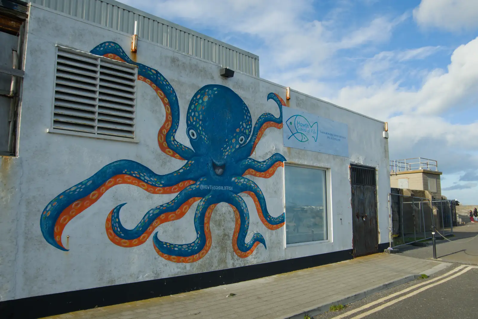 A smiling octopus on the Howth School of Fish, from End of the Line 1: Dún Laoghaire to Howth, Ireland - 29th October 2025