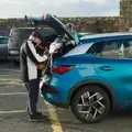 Some dude plays a ukulele by his car, End of the Line 1: Dún Laoghaire to Howth, Ireland - 29th October 2025