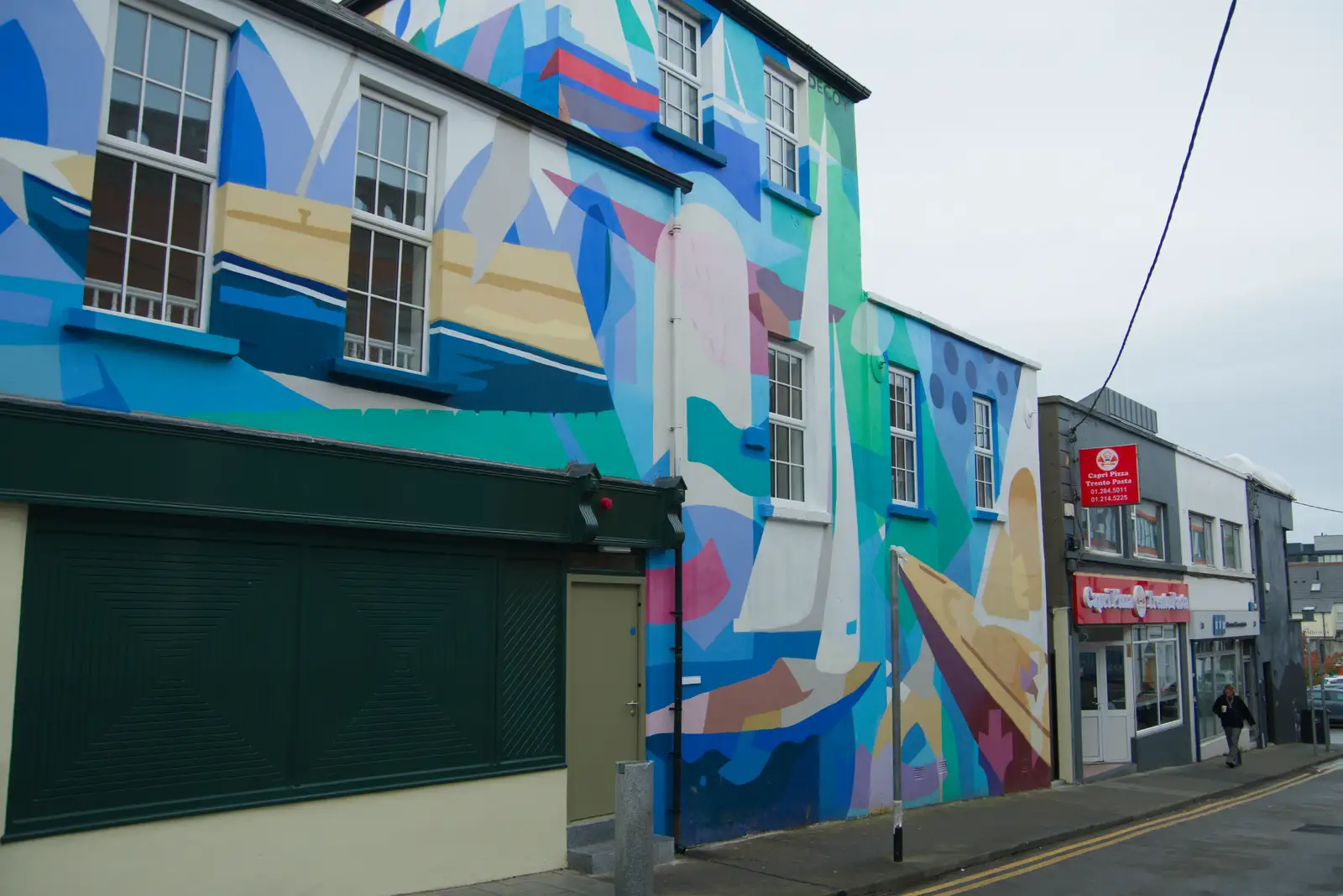 A brightly-painted building on George's Street, from End of the Line 2: Bré to Blackrock, County Dublin, Ireland - 1st November 2025