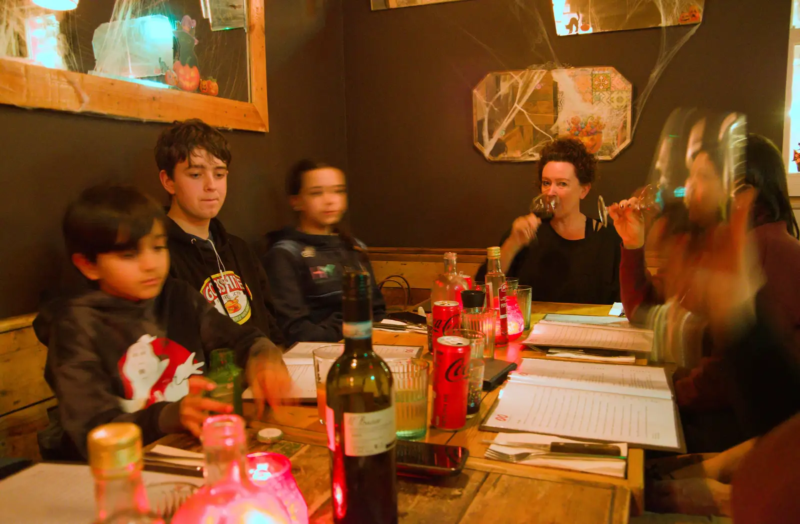 Upstairs at Zero Zero Pizza, from End of the Line 2: Bré to Blackrock, County Dublin, Ireland - 1st November 2025