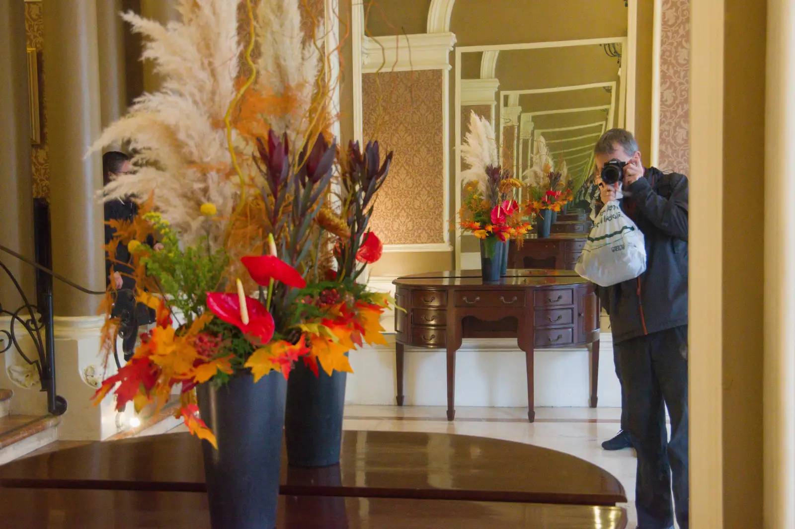 There's a cool infinite mirror thing in the lobby, from End of the Line 2: Bré to Blackrock, County Dublin, Ireland - 1st November 2025