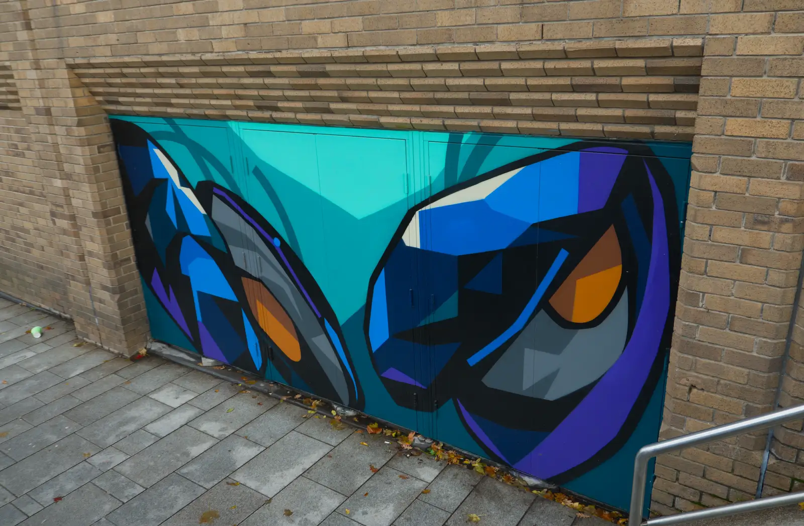Bold street art in Dun Laoghaire, from End of the Line 2: Bré to Blackrock, County Dublin, Ireland - 1st November 2025
