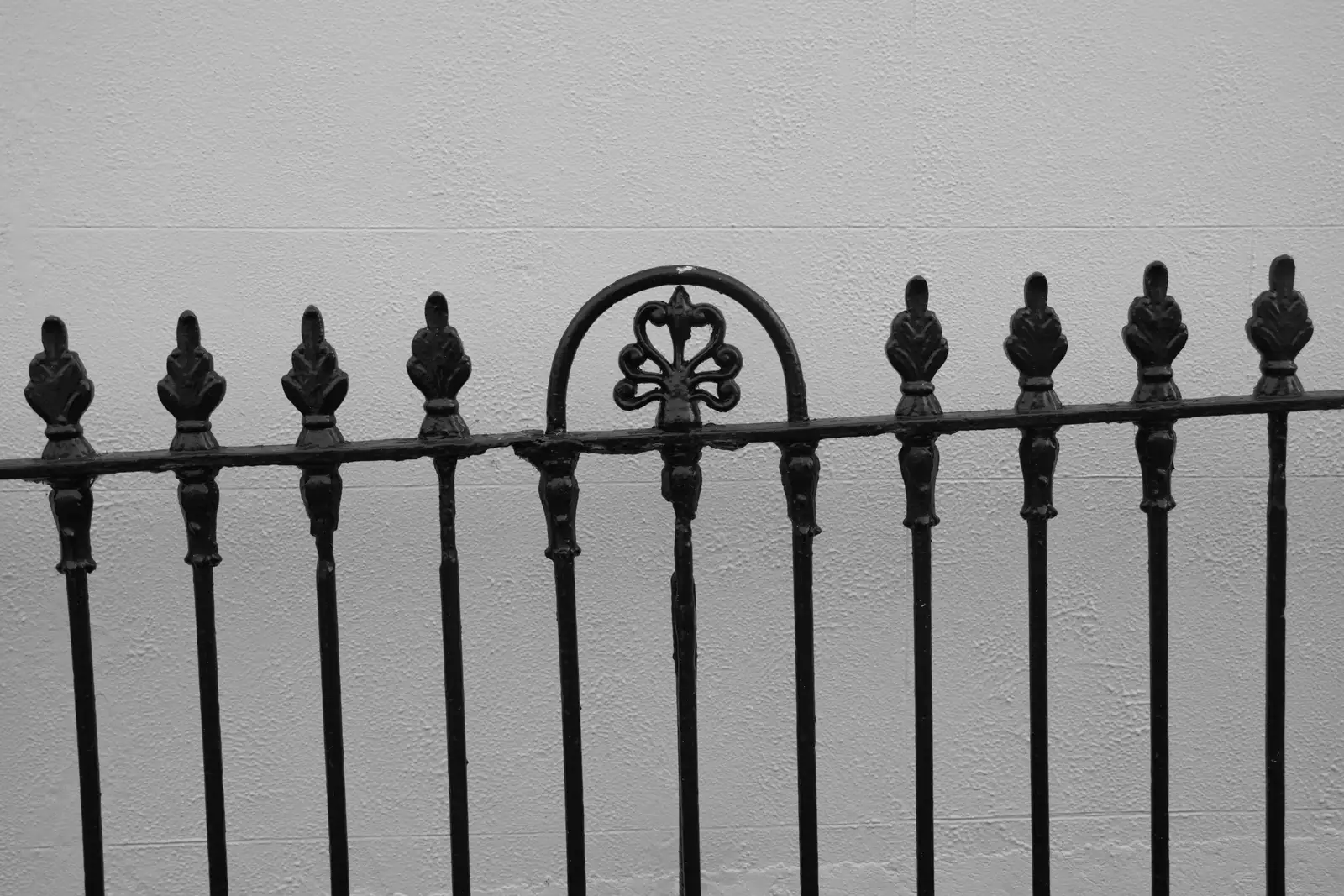 Nice iron railings, from End of the Line 2: Bré to Blackrock, County Dublin, Ireland - 1st November 2025