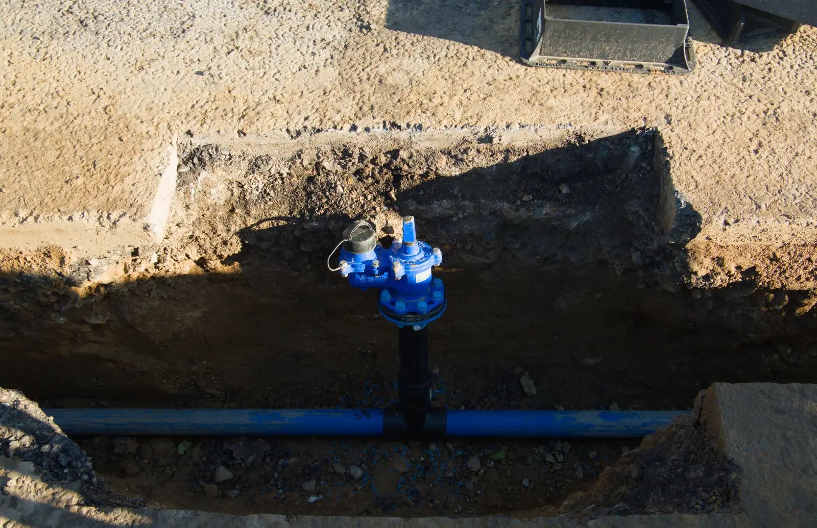 A watermain stop cock in the road, from Roadworks and the Christmas Lights Switch-on, Eye, Suffolk - 5th December 2025