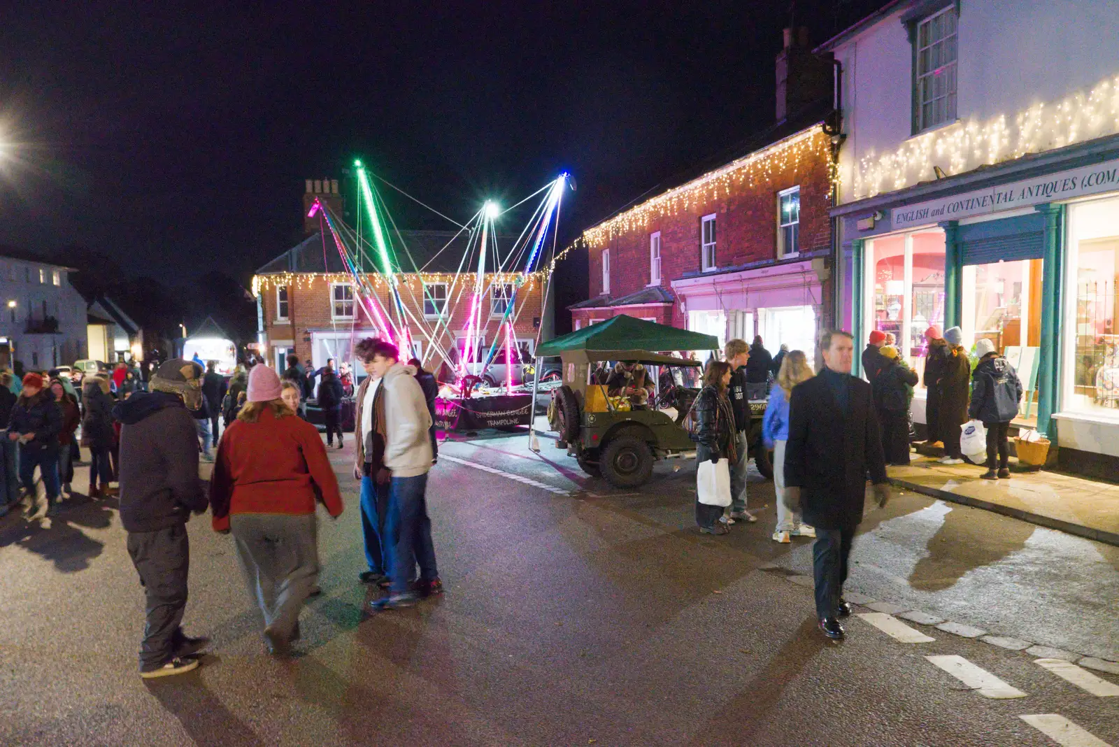 More Eye Lights action, from Roadworks and the Christmas Lights Switch-on, Eye, Suffolk - 5th December 2025