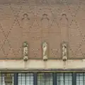 Statues on the back wall of City Hall, A Visit to St. John the Baptist Cathedral, Unthank Road, Norwich - 18th December 2025