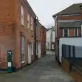 An alley off St. Giles, A Visit to St. John the Baptist Cathedral, Unthank Road, Norwich - 18th December 2025