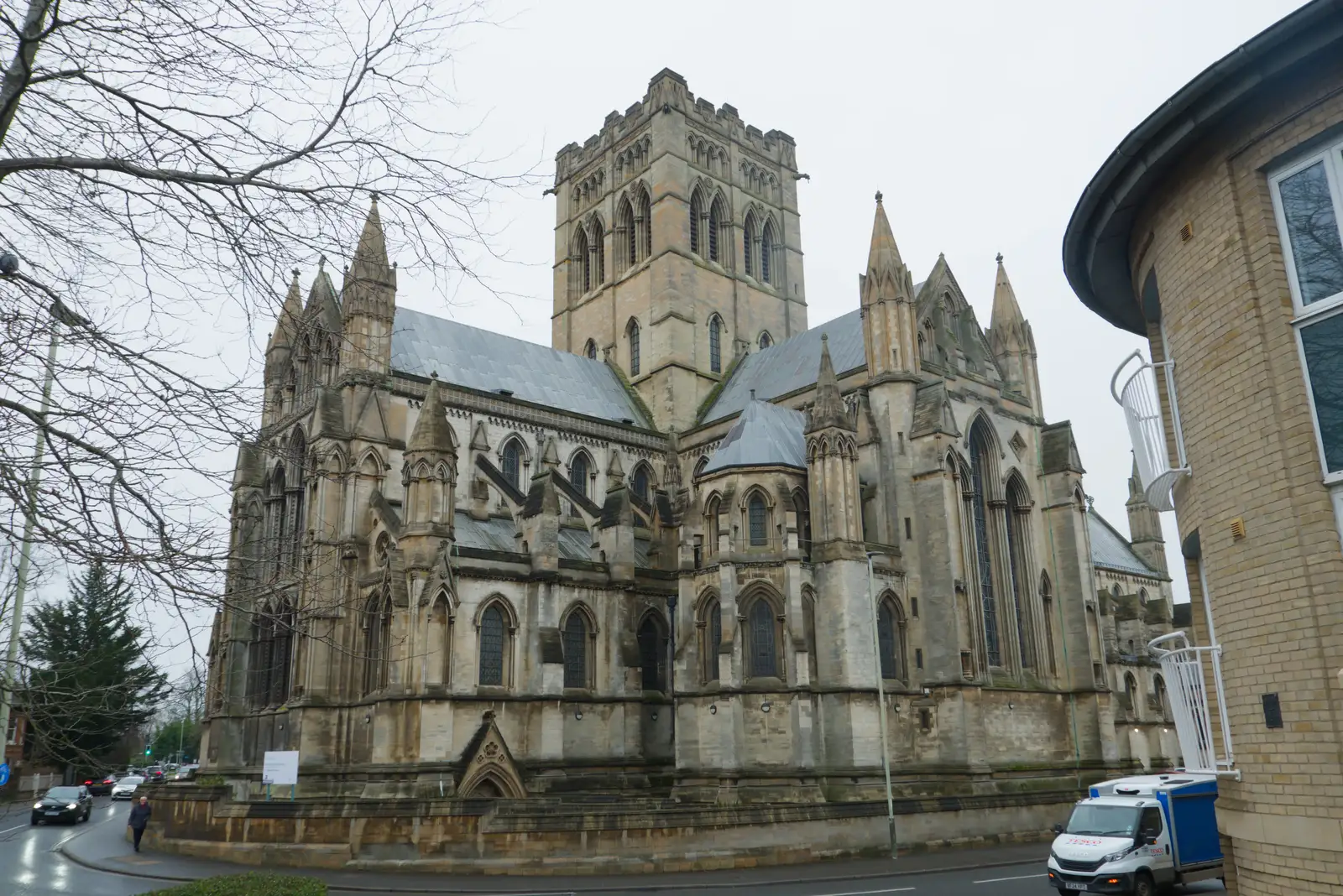 Part of the Roman Catholic cathedral , from A Visit to St. John the Baptist Cathedral, Unthank Road, Norwich - 18th December 2025