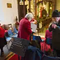 The band arrives in the church, Norwich Shopping and the GSB at Thornham Magna, Suffolk - 23rd December 2025