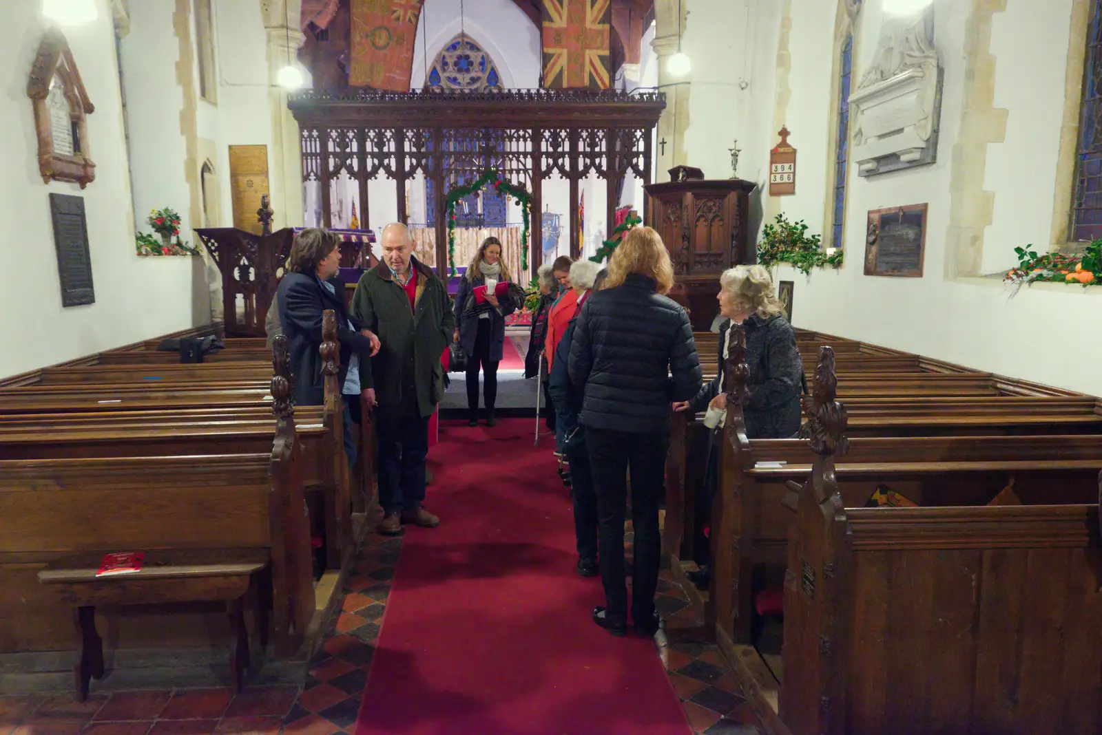 After the carol gig, from Norwich Shopping and the GSB at Thornham Magna, Suffolk - 23rd December 2025