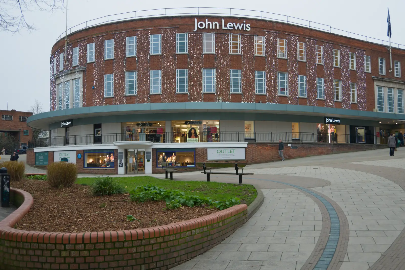 John Lewis in Norwich is all sparkly, from Norwich Shopping and the GSB at Thornham Magna, Suffolk - 23rd December 2025