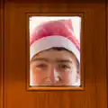 Fred peers in through the front door, A Christmas Day Miscellany, Brome, Suffolk - 25th December 2025