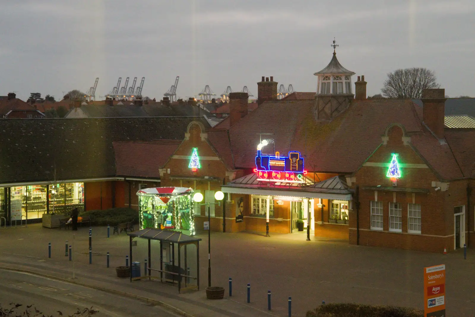 The view from the hotel window, from A Night at the Orwell Hotel, Felixstowe, Suffolk - 28th December 2025