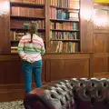 Isobel peruses the Lordship's Library collection, A Night at the Orwell Hotel, Felixstowe, Suffolk - 28th December 2025