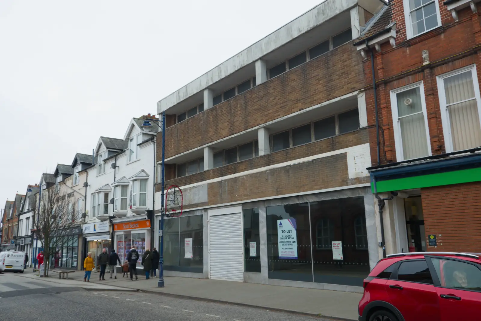 Hideous 60s or 70s in-fill on Hamilton Road, from A Night at the Orwell Hotel, Felixstowe, Suffolk - 28th December 2025