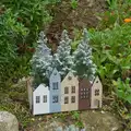 Tiny Christmas trees in a model of Bruges, A Night at the Orwell Hotel, Felixstowe, Suffolk - 28th December 2025