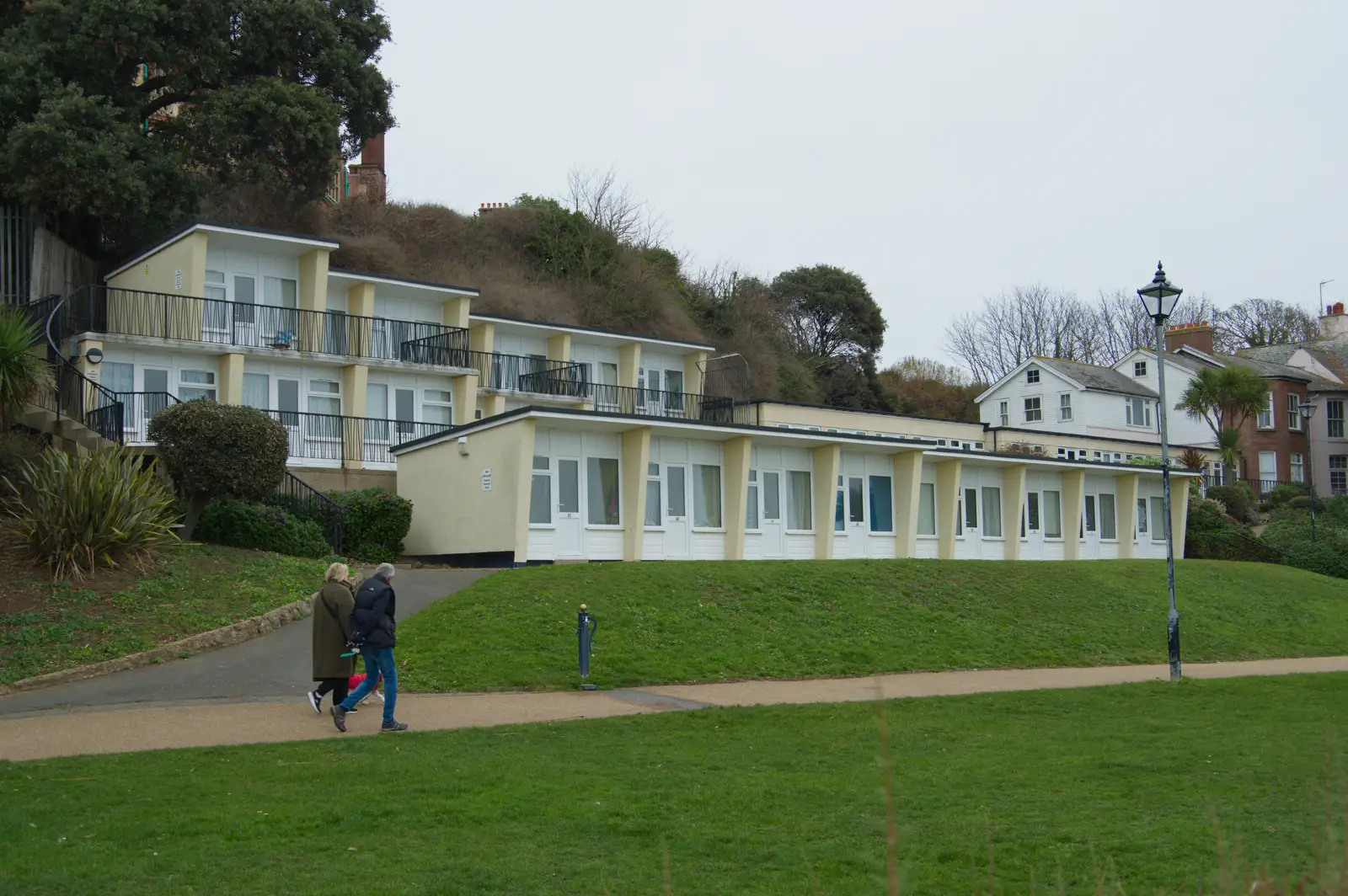 Peak 1960s holiday chalets, from A Night at the Orwell Hotel, Felixstowe, Suffolk - 28th December 2025
