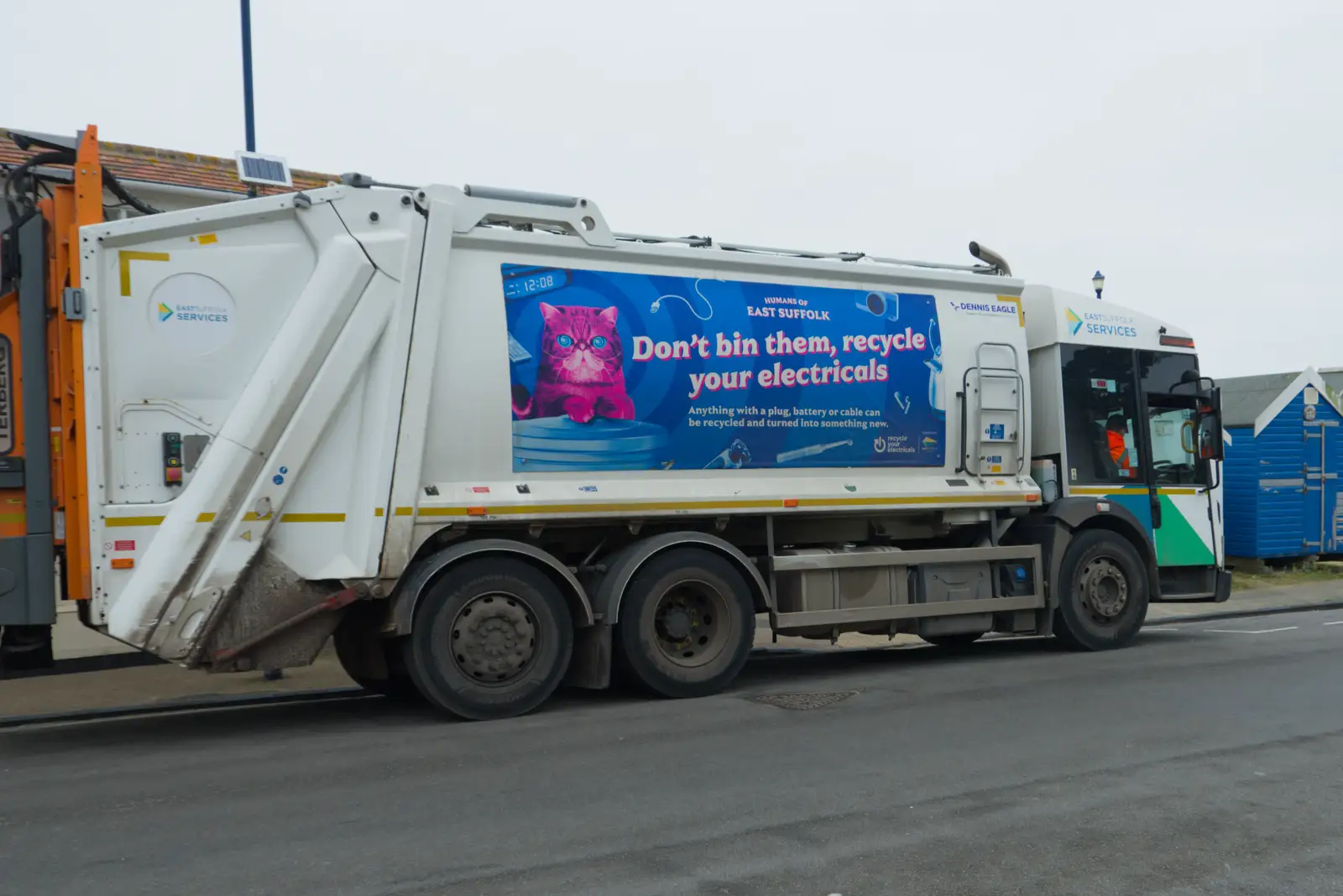 Hypno-cat is out and about again, from A Night at the Orwell Hotel, Felixstowe, Suffolk - 28th December 2025