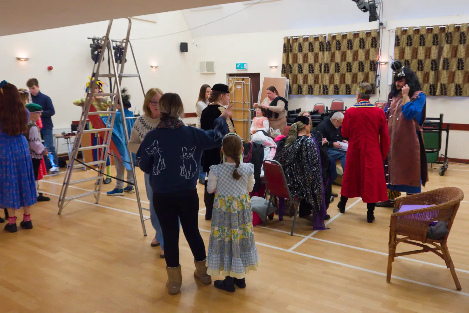 There's a break after the first act, from Dove Players and New Year's Eve, Brome - 31st December 2025