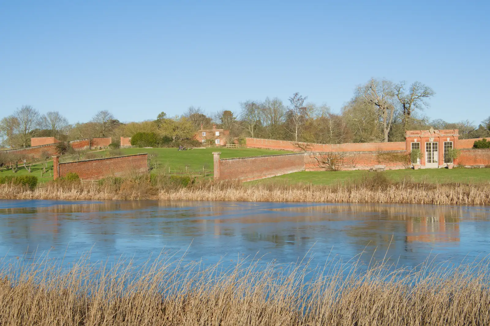 The walled garden of Ickworth, from Shadow the Snow Leopard at Ickworth House, Horringer - 4th January 2026