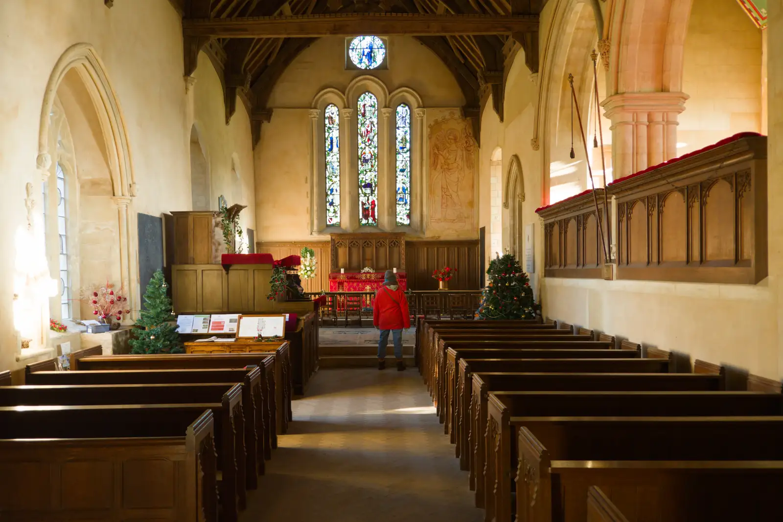 Isobel in the church of St. Mary, from Shadow the Snow Leopard at Ickworth House, Horringer - 4th January 2026