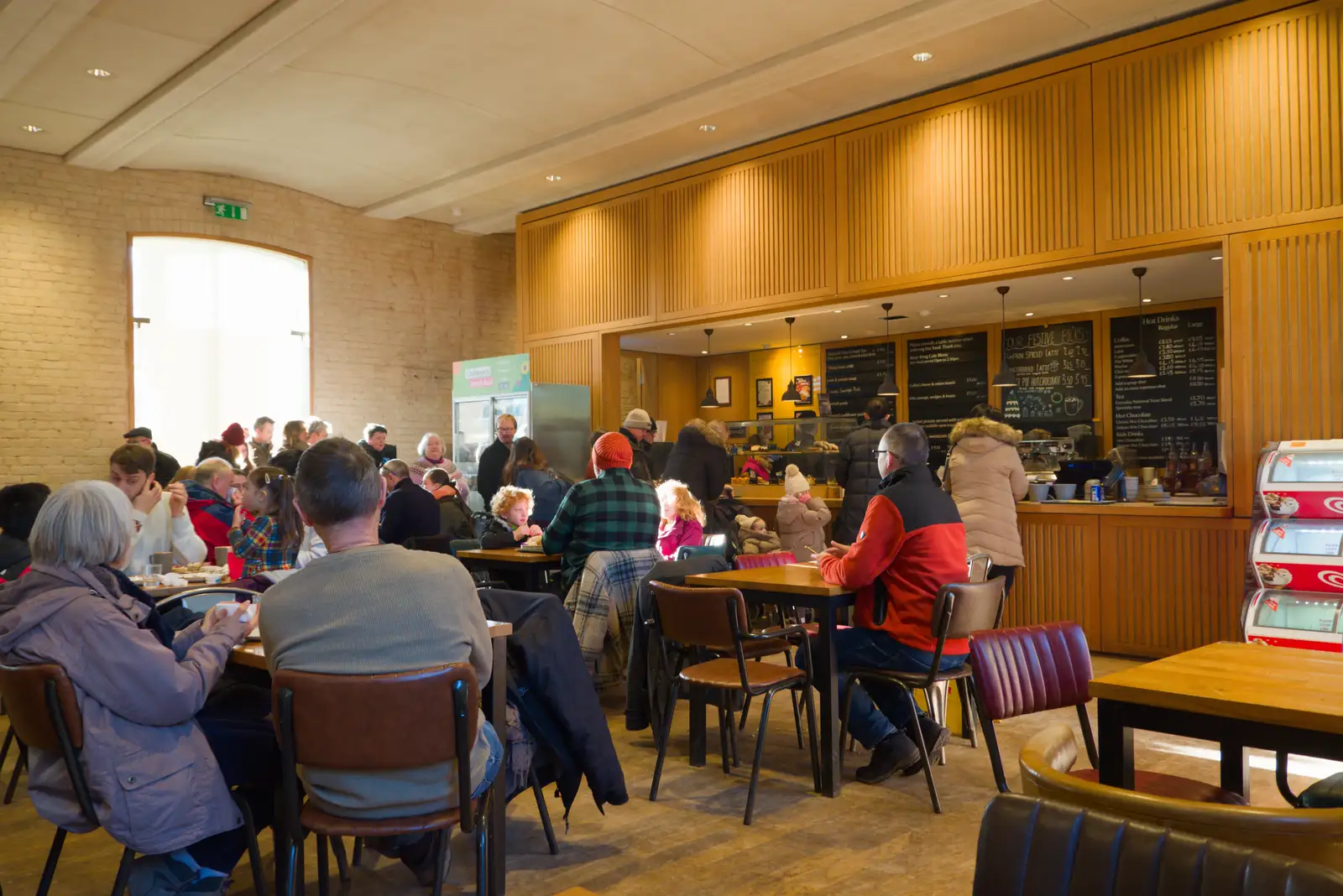 There's a queue in the café, from Shadow the Snow Leopard at Ickworth House, Horringer - 4th January 2026