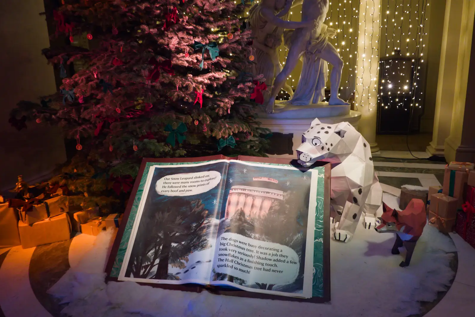 Shadow the Snow Leopard reads his story, from Shadow the Snow Leopard at Ickworth House, Horringer - 4th January 2026